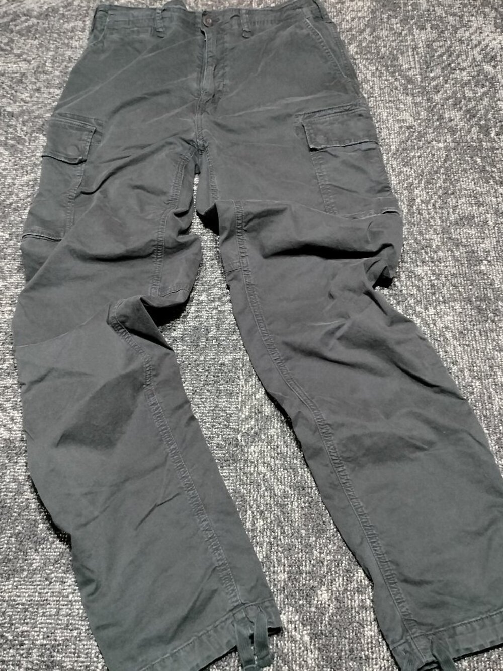 American Eagle Pants Men's Flex 30x36 Black Jeans Cargo Straight Leg NWOT